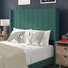 Flash Furniture Emerald Velvet Full Platform Bed with Headboard YK-1079-GR-F-GG